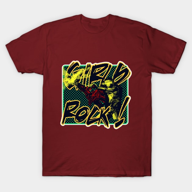 Girls Rock T-Shirt by R10Creator
